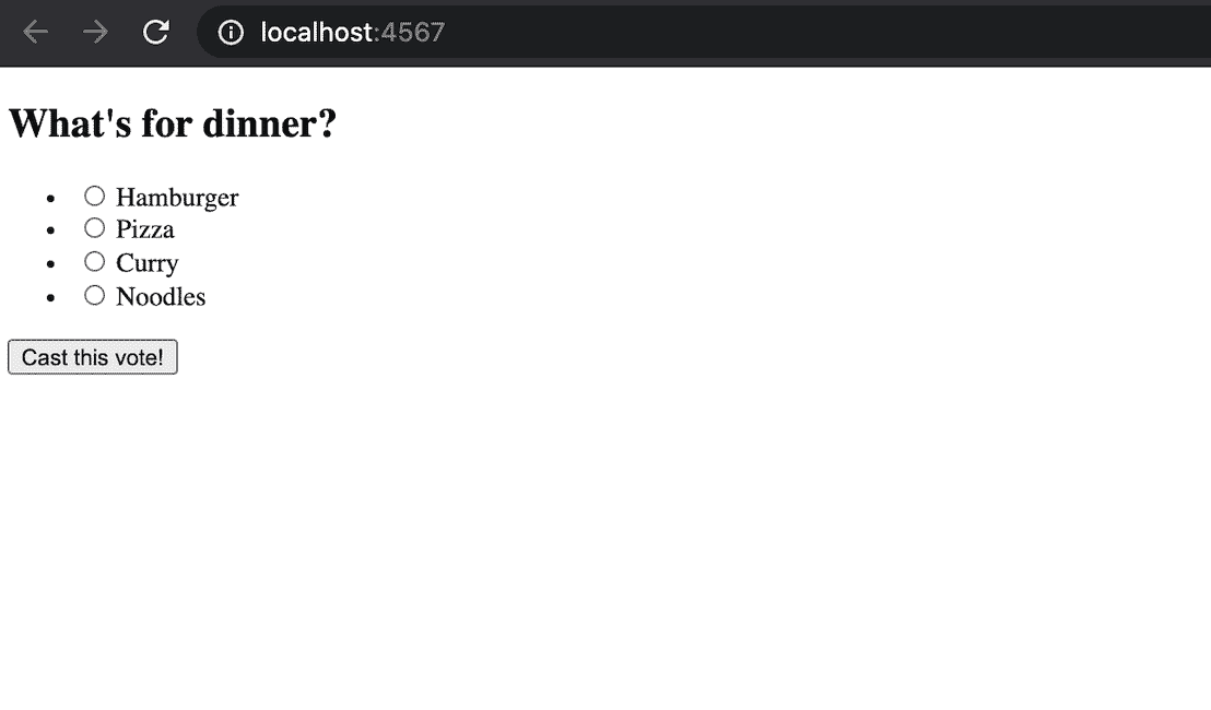 Voting app view index